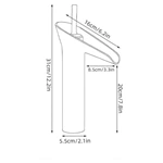 modern design brass waterfall basin tap deck mounted wholesale