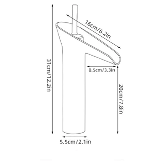 modern design brass waterfall basin tap deck mounted wholesale