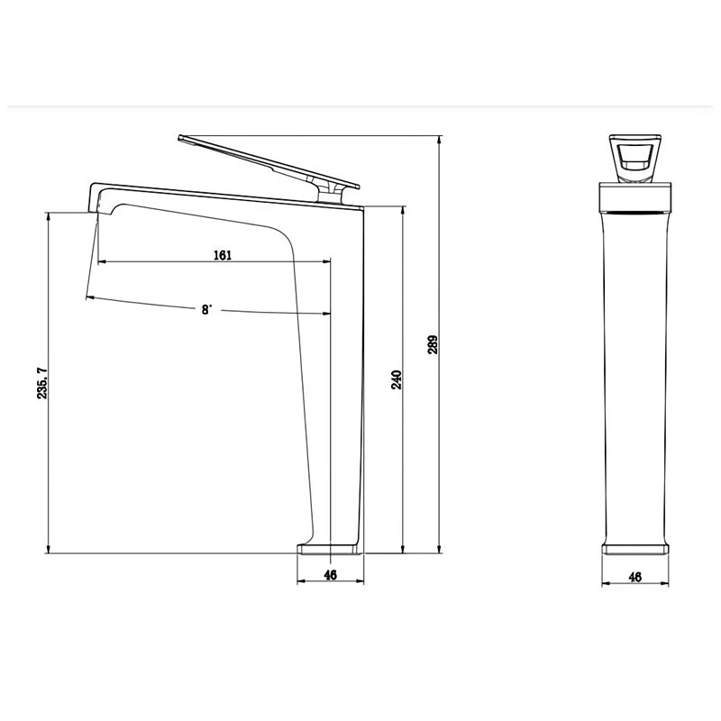 European wholesaler of deck mounted brass waterfall basin taps