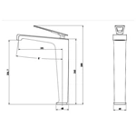 European wholesaler of deck mounted brass waterfall basin taps