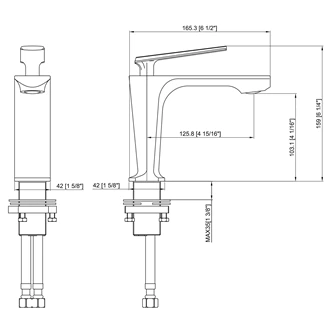 Bulk Order: Brass Deck Mounted Hot and Cold Bathroom Mixer Tap - B2B