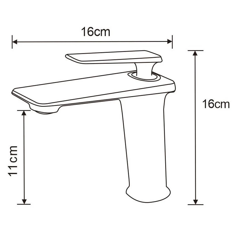 Brass, Deck Mounted, Hot and Cold, Washbasin Faucet