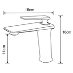 Brass, Deck Mounted, Hot and Cold, Washbasin Faucet