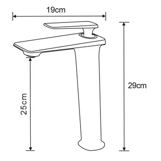 Bathroom Basin Taps Single Handle Tub Faucet