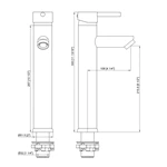 waterfall single hole bathroom faucet mixer taps