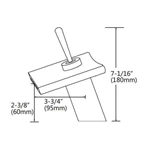 Europe Wholesale - Hot & Cold Brass Waterfall Tap - Glass Outlet, Deck Mount