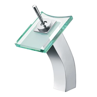 Premium Quality Brass Waterfall Tap - Deck Mounted with Glass Spout for B2B