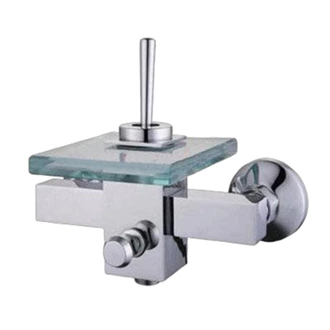 Modern Brass Bathroom Faucet - Waterfall Spout, Glass Outlet, Wall Mounted Wholesale
