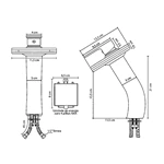 Luxury Wholesale Bathroom Faucet - Brass Waterfall, Glass Spout, Deck Mount