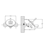 Wholesale Europe - Hot & Cold Brass Waterfall Faucet - Glass Outlet, Wall Mount