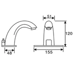 Premium Copper Hot Cold Sensor Faucet AC/DC - European B2B Supply