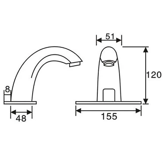 Premium Copper Hot Cold Sensor Faucet AC/DC - European B2B Supply