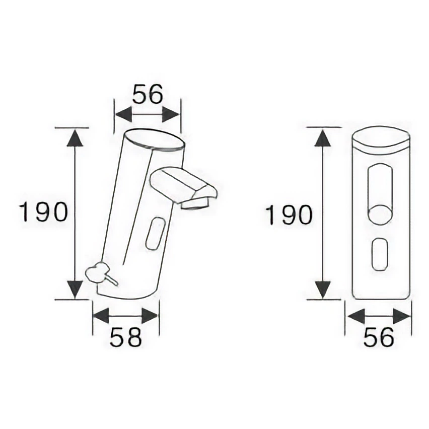Copper Automatic Hot & Cold AC/DC Faucet for European Commercial Buyers