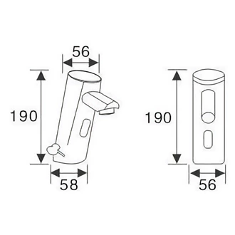 Copper Automatic Hot & Cold AC/DC Faucet for European Commercial Buyers