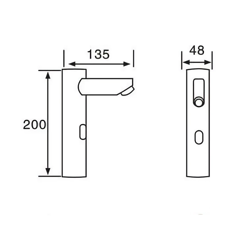 Copper Touchless Basin Mixer AC/DC for European Commercial Wholesale
