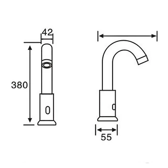Manufacturer: Wholesale Copper AC/DC Touchless Hot Cold Basin Tap