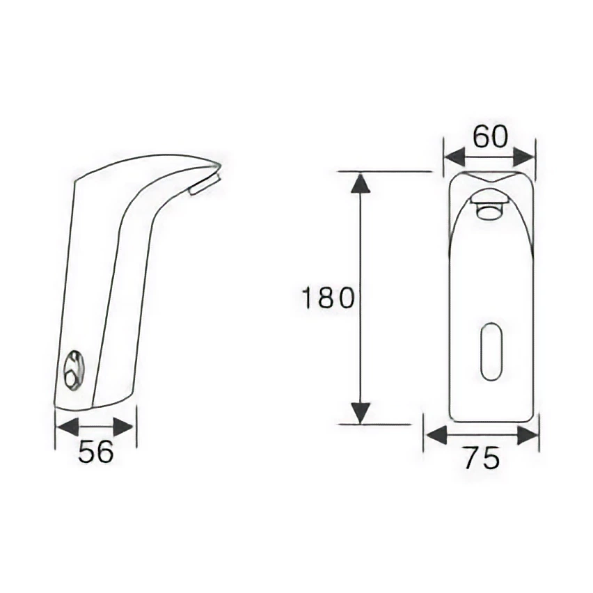 Copper Touchless Sensor Mixer AC/DC Hot/Cold