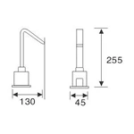 Touchless Sensor Mixer Commercial Brass AC/DC Powered Hot & Cold Automatic Tap