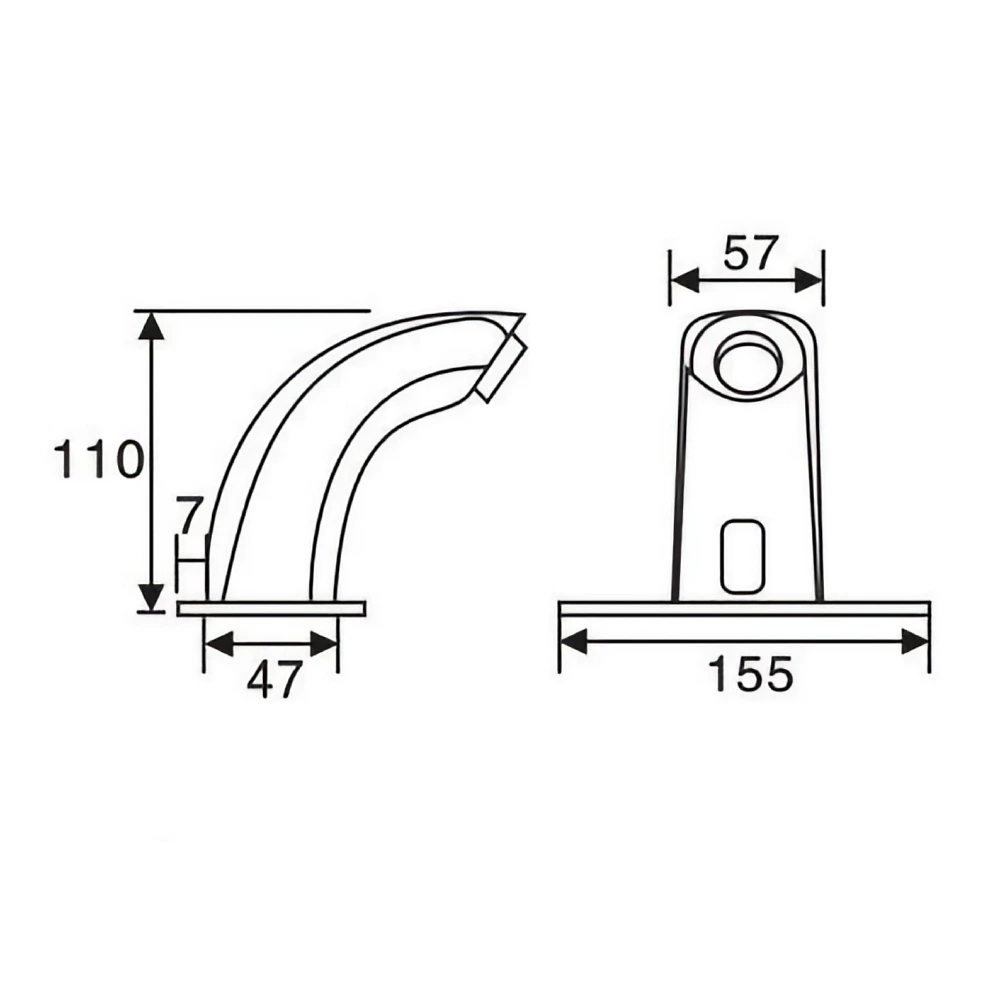 Manufacturer Copper Sensor Tap AC/DC Hot Cold Basin Mixer