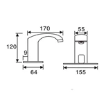 commercial infrared tap hot cold AC/DC Europe