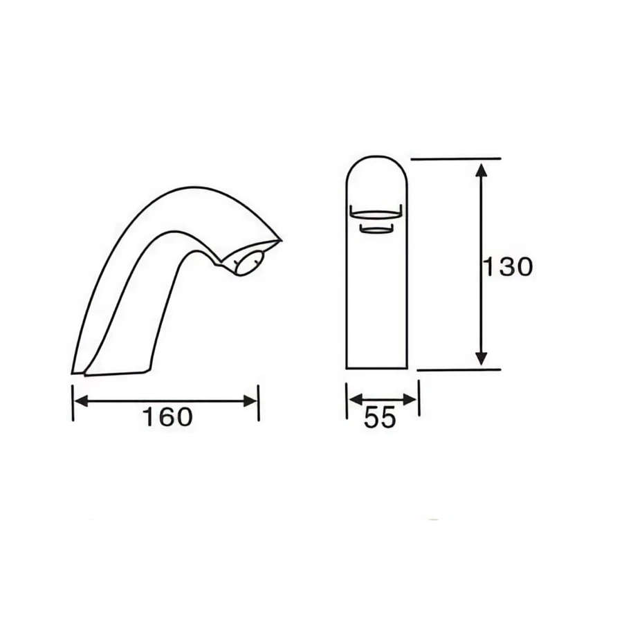 bulk buy copper touchless basin faucet AC/DC Europe