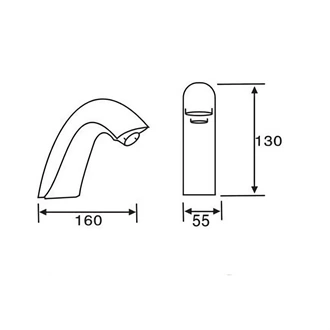 bulk buy copper touchless basin faucet AC/DC Europe