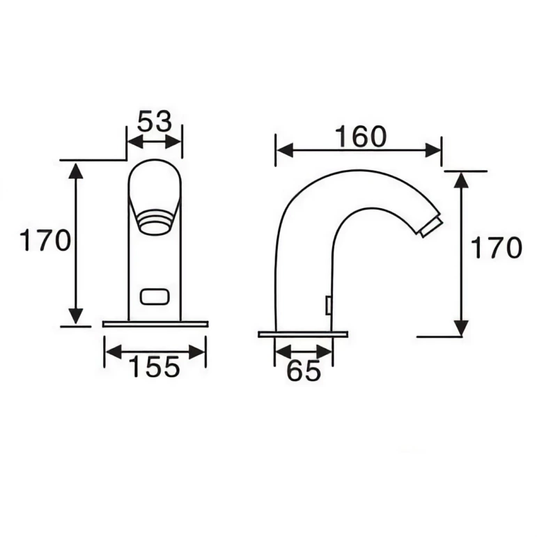 brass automatic sensor tap hot cold basin taps