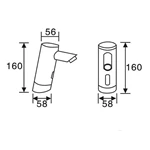 automatic sensor faucet brass hands free water tap hot and cold