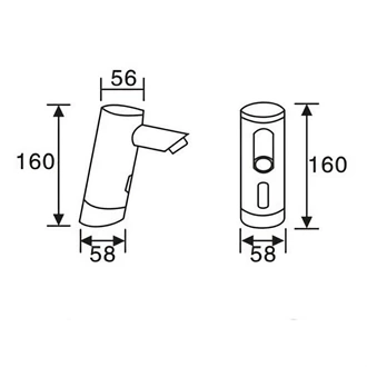 automatic sensor faucet brass hands free water tap hot and cold