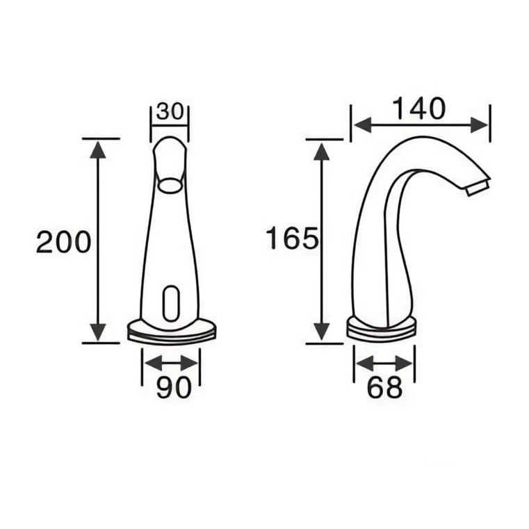 copper automatic sensor basin tap automatic sensor tap manufacturer