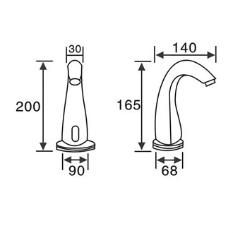 copper automatic sensor basin tap automatic sensor tap manufacturer