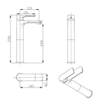 Single Lever Bathroom Faucet Chrome Faucet Single Hole Sink Faucet