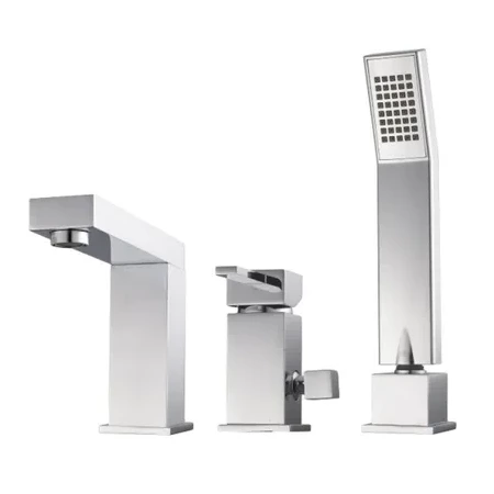 Deck mounted bathtub faucet widespread sink faucet