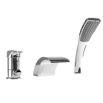 Deck mounted bathtub faucet bathtube mixer bath shower set
