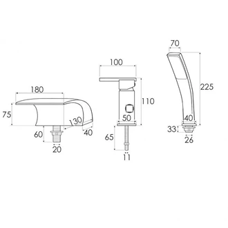 bath shower set bathtube mixer Deck mounted bathtub faucet