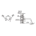 Basin Mixer Tap Bathroom Faucet Wall Mounted