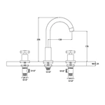 Bathroom Sink Faucet barss widespread lavatory faucet