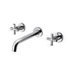 Bathroom Sink Faucet Wall Mounted Wall Mount Basin Tap with two handles