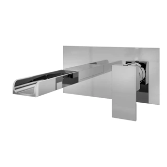 Bathroom waterfall Sink Faucet Wall Mount Basin Mixer Tap