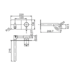 Wall Mounted Brass Bathroom Faucet Basin Tap