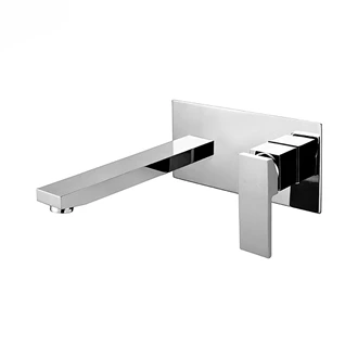Wall Mount Basin Tap Brass Bathroom Faucet