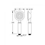 Hand Shower head Brass water softener shower head