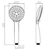 ABS best high pressure handheld shower head