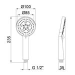 Modern shower heads rainshower shower head