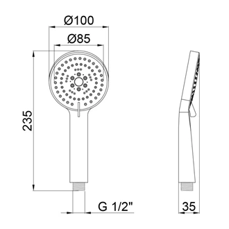 Modern shower heads rainshower shower head