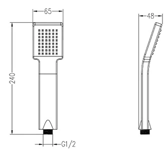 ABS hand held shower head top shower heads