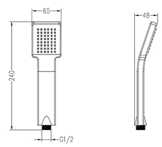 ABS hand held shower head top shower heads