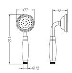 Hand shower head copper shower head