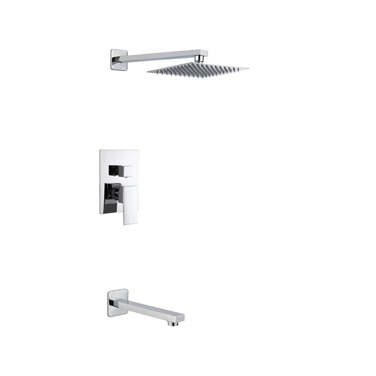 Bathroom rainfall Brass shower set Concealed shower system