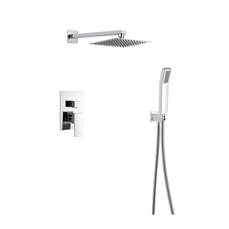 Concealed shower set shower mixer set Chrome shower head